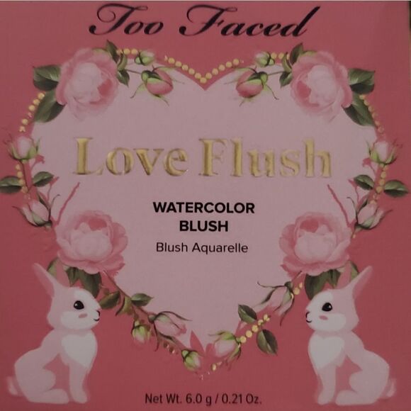 Too Faced Love Flused Water Color Blush in Greatest Love of All (Barbie PINK Y2K - Picture 9 of 13